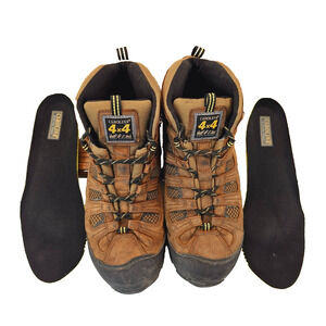 Carolina 4x4 Work Boots Mens 14D CA4025 Hiking Outdoor Brown Leather Waterproof